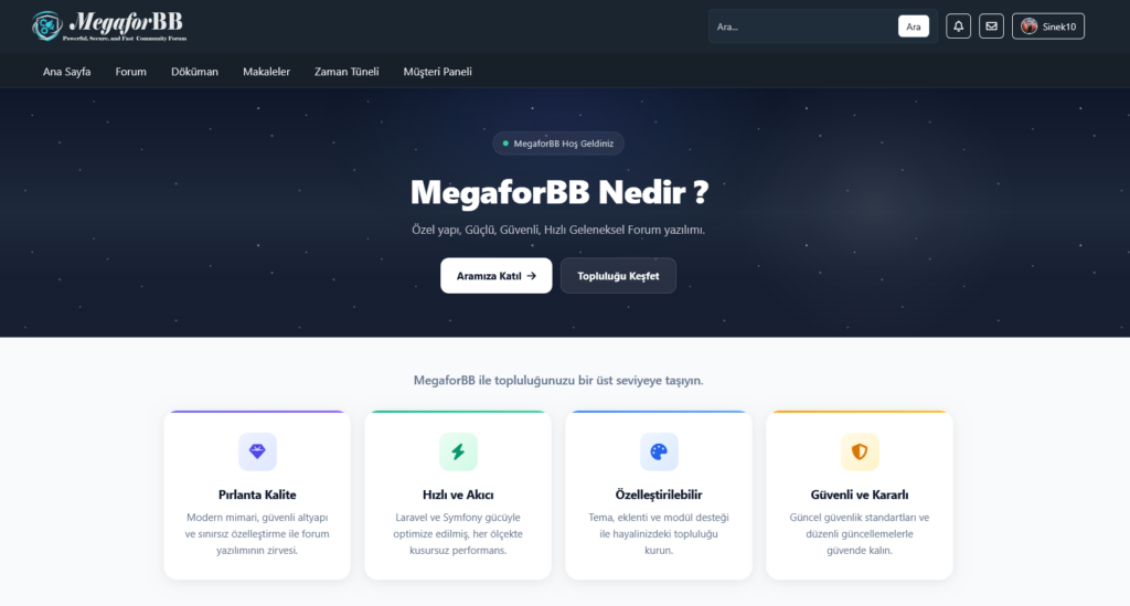 MegaforBB – Yeni nesil Forum sistemi