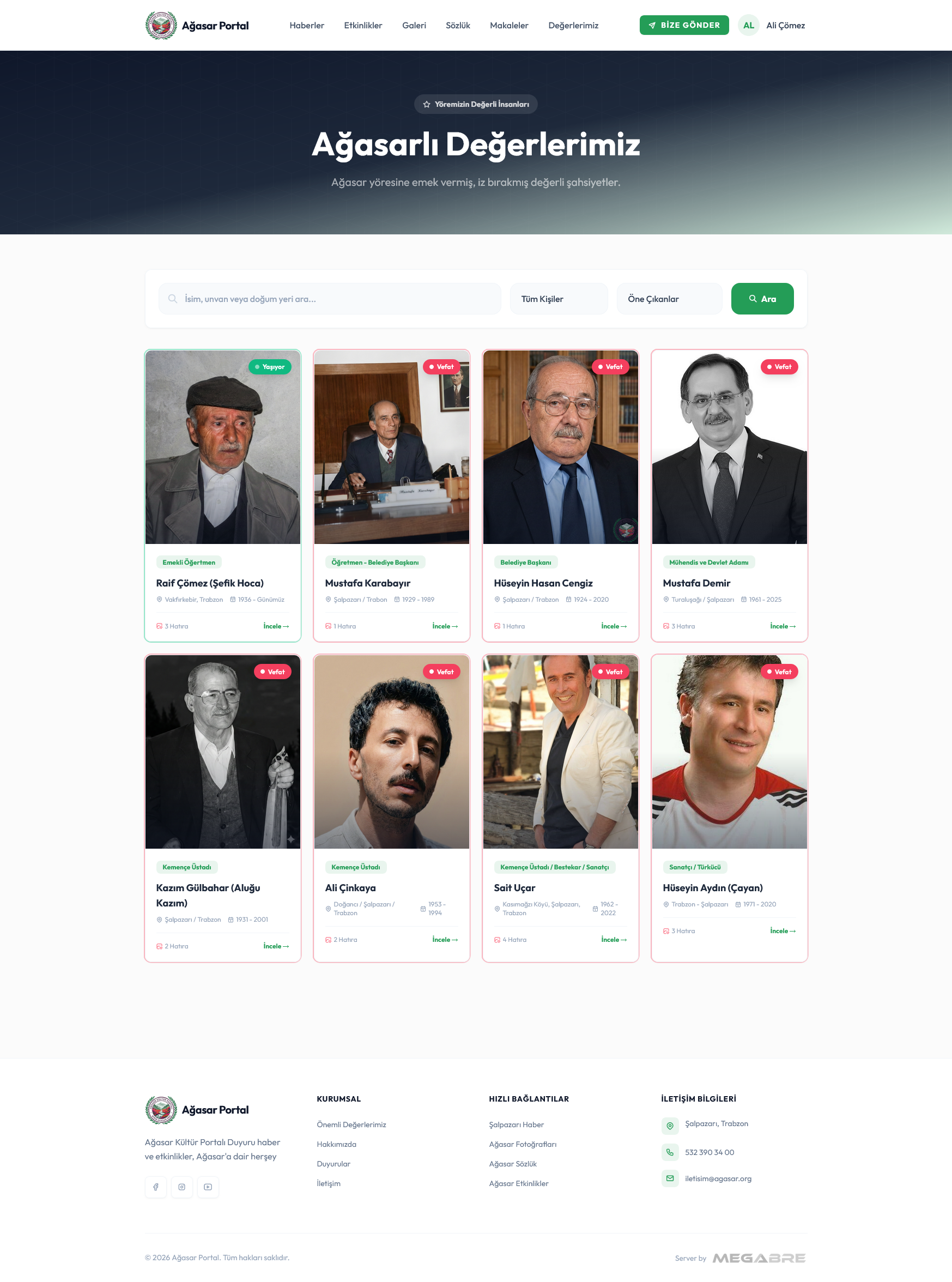 Ağasar.org Kültür portalı projesi