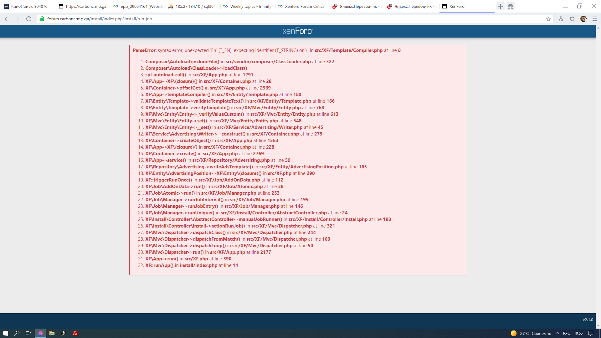 XenForo Sitemap Ping Hatası ve Çözümü (GuzzleHttp\Exception\ClientException)