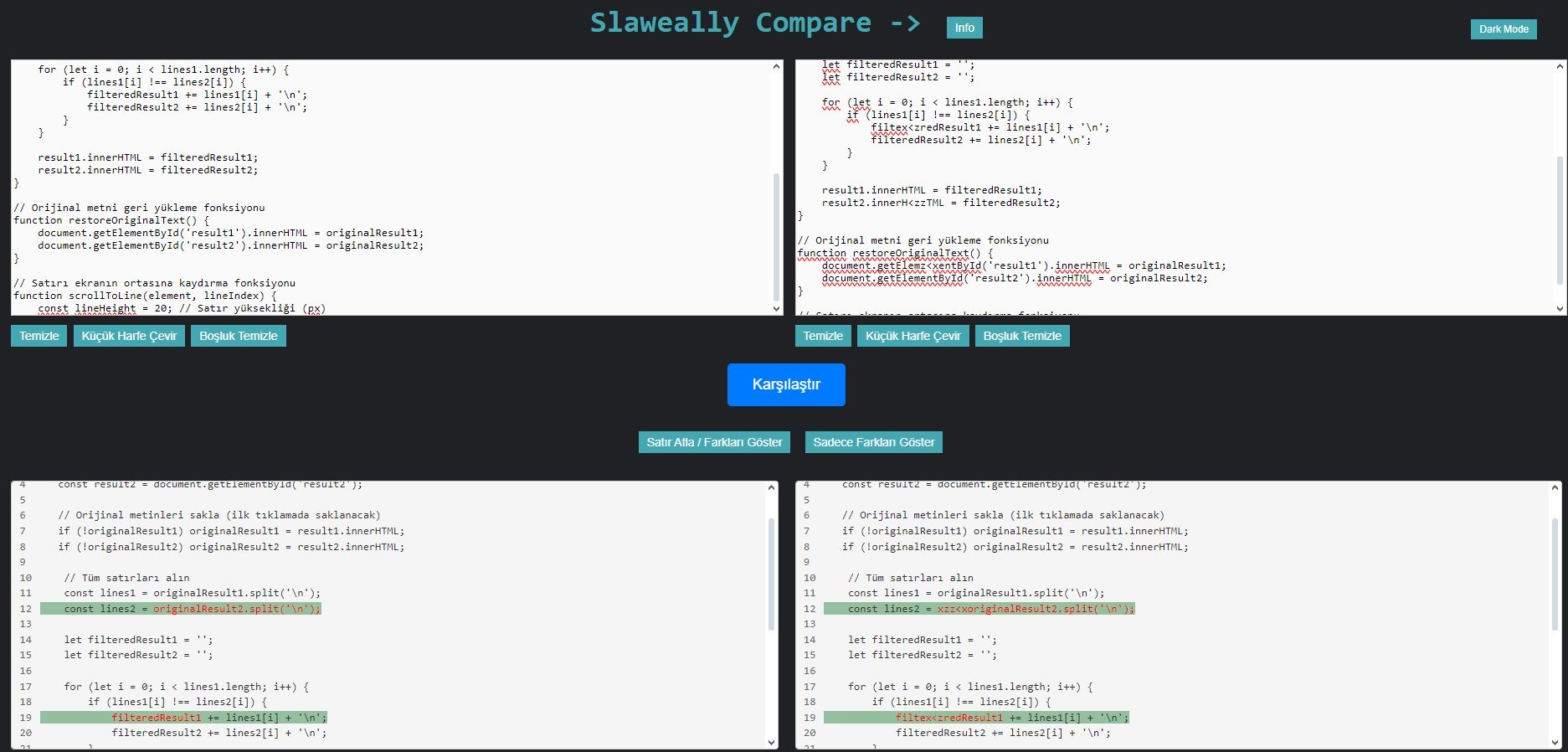 Slaweally Compare: İki Metni Kolayca Karşılaştırın!